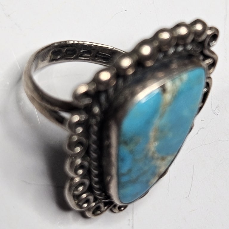 Sterling Silver Turquoise RIng - 3