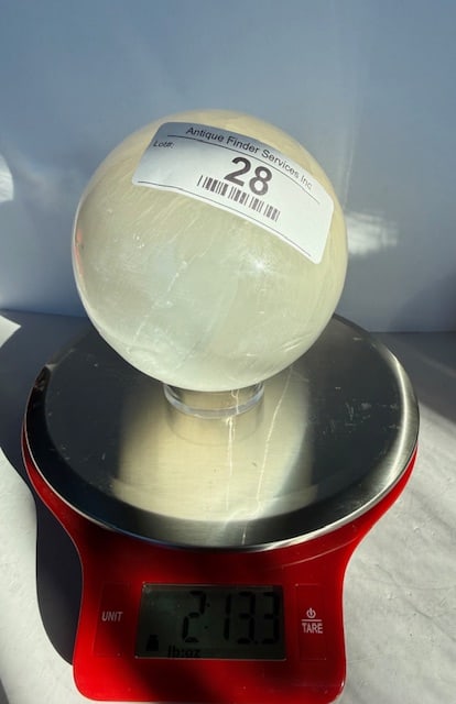 Natural Selenite Crystal Ball - 3
