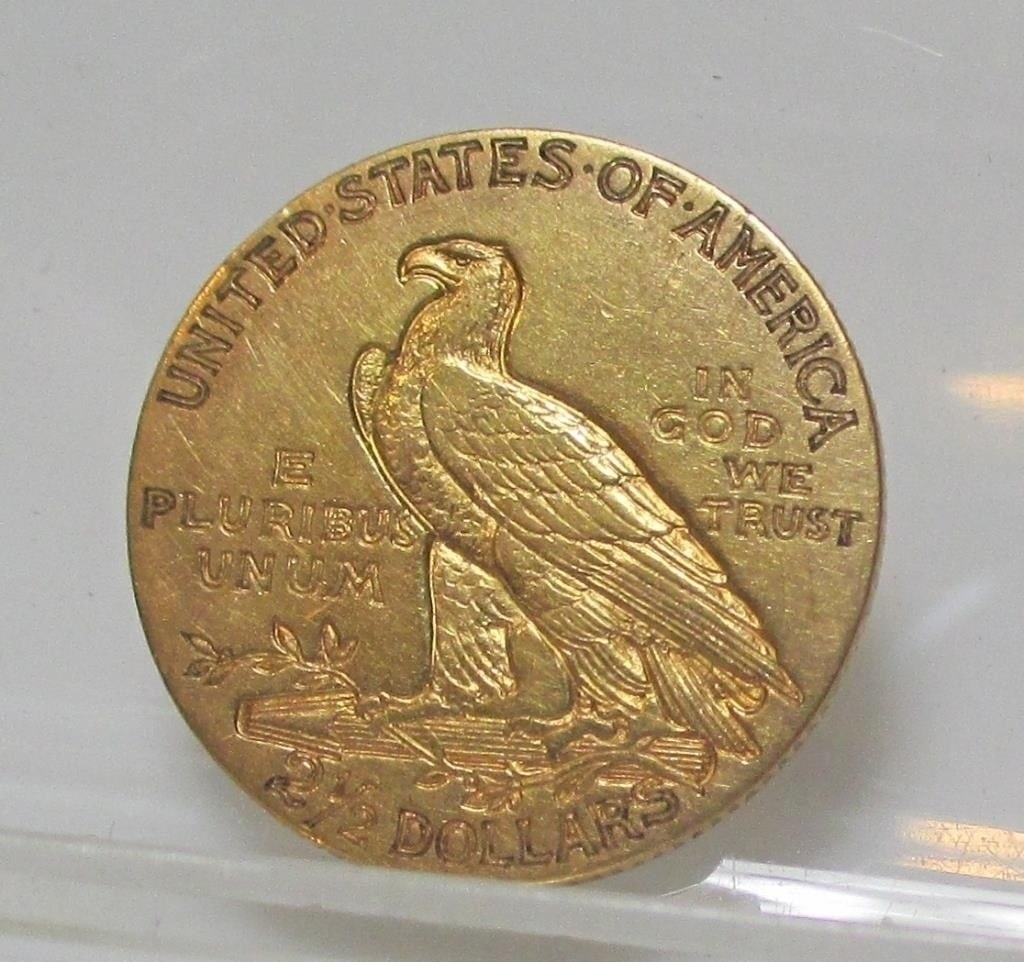 1911 $2.5 Gold Indian XF Grade - 2
