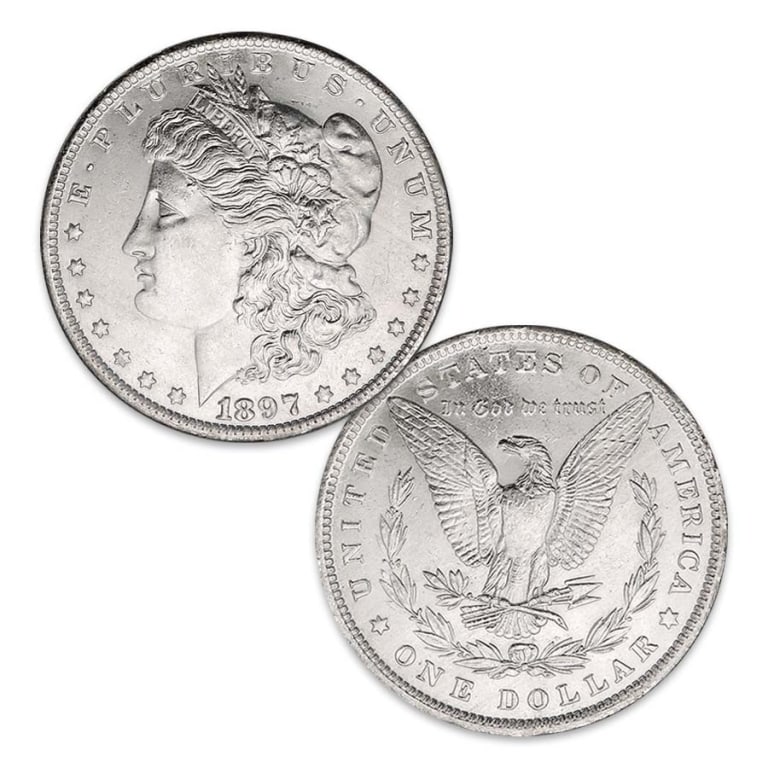 1897 P CRISP CLEAN Better Date Morgan Dollar: Item is the exact item in the image - Bidder responsible for determination of grade and value of items shown. Item qualifies for fast ship program.