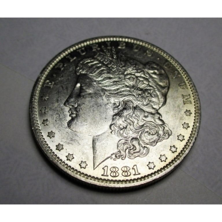 1881 o Better Date BU Grade Morgan Dollar: Type will be our choice and from on hand at time of sale. Item is the EXACT ITEM in the image. Bidder is responsible for all value and determination of value. The images are 