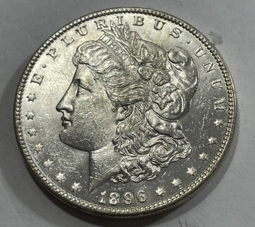 1896 p CRISP BU Grade Morgan Silver Dollar: Item is the item in the image. Bidder must determine grade and value by your bid amount. Please refer to all the terms set forth in this auction.