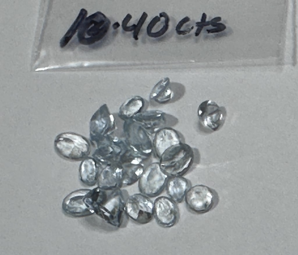 10.40 tcw. Natural Aquamarine Gemstone Parcel: Fabulous AAA grade gemstone parcel as shown in the image - Please review all terms and conditions prior to placing any bids- All sales final -