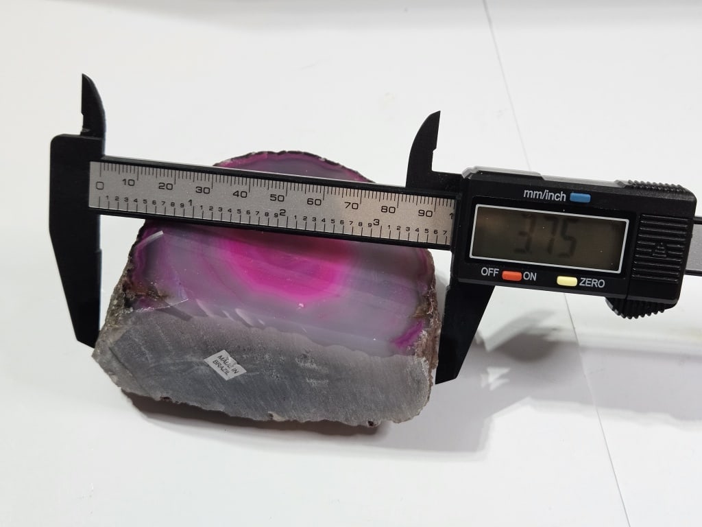 Red Dyed Agate Stand Up Specimen - 5