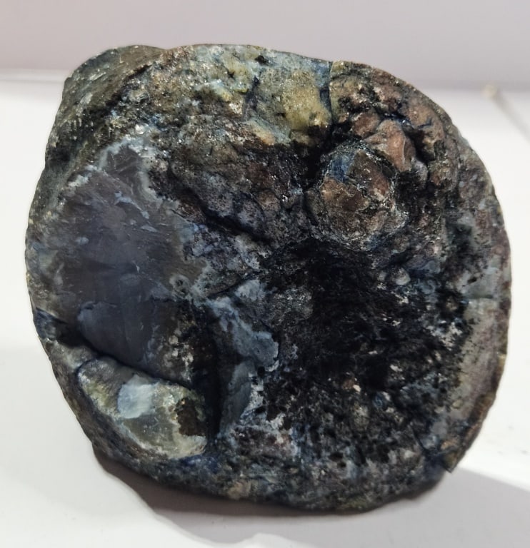 Fine Agate Stand Up Specimen with Druzy Geode - 5