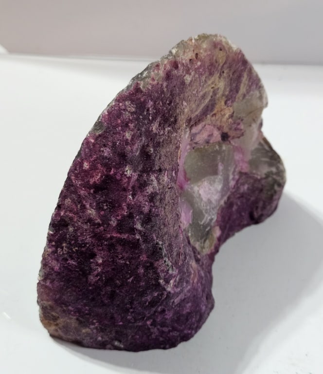 Pink Dyed Agate Stand Up Specimen - 2