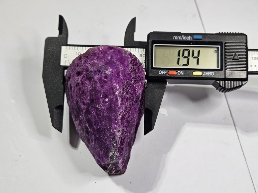 Purple Dyed Agate Stand Up Specimen - 5