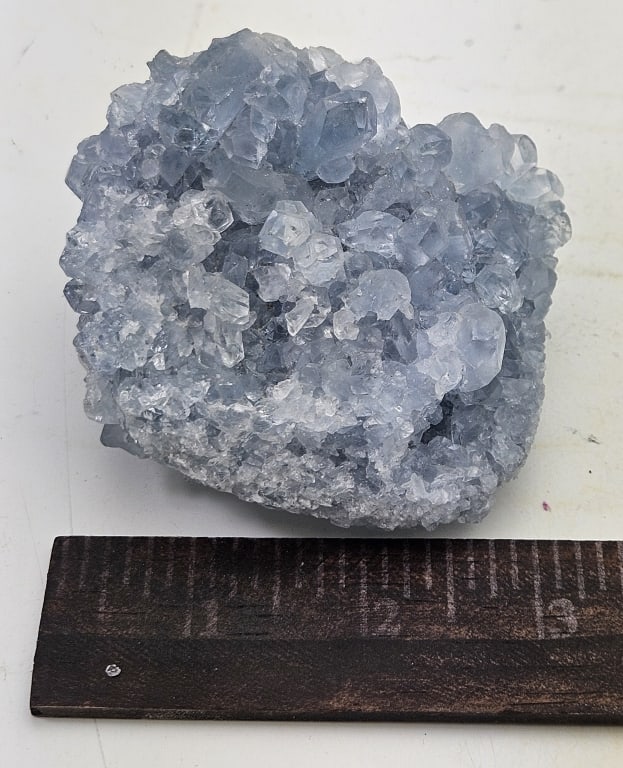 Celestite Natural Geode Cluster Specimen - 4