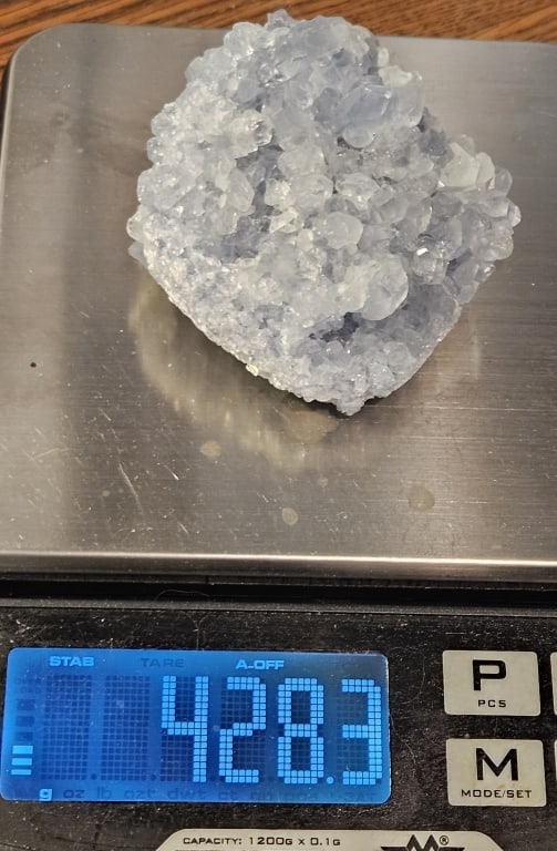 Celestite Natural Geode Cluster Specimen - 5