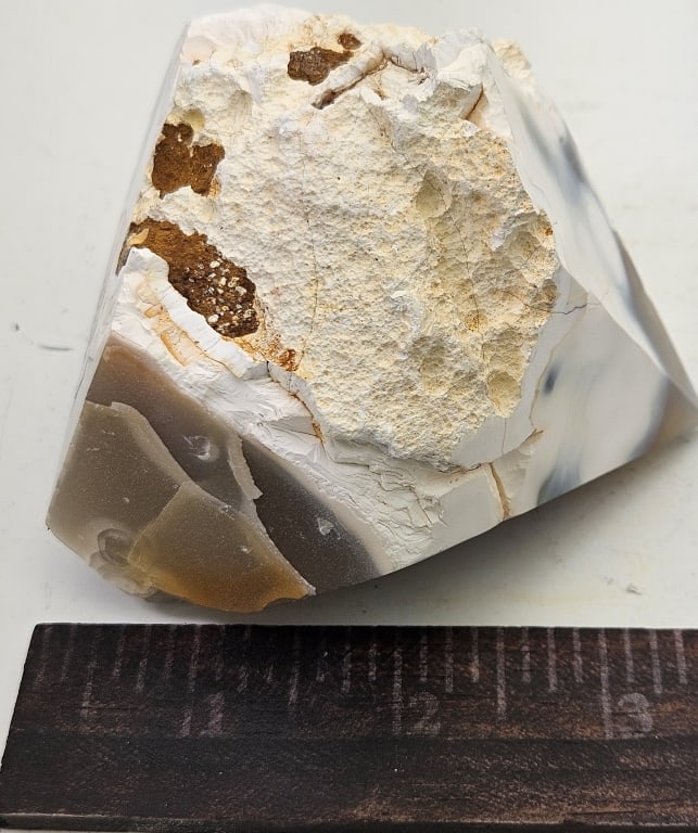 Brazilian Agate w/ Deep Geode Druzy Cavern - 4