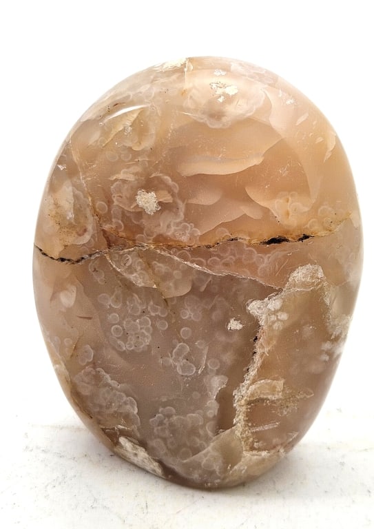 Natural Flower Agate Stand Up - 4