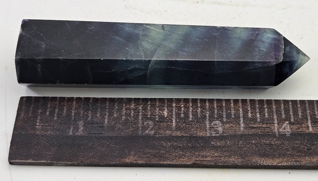 Natural Flourite Polished Tower Point - 3