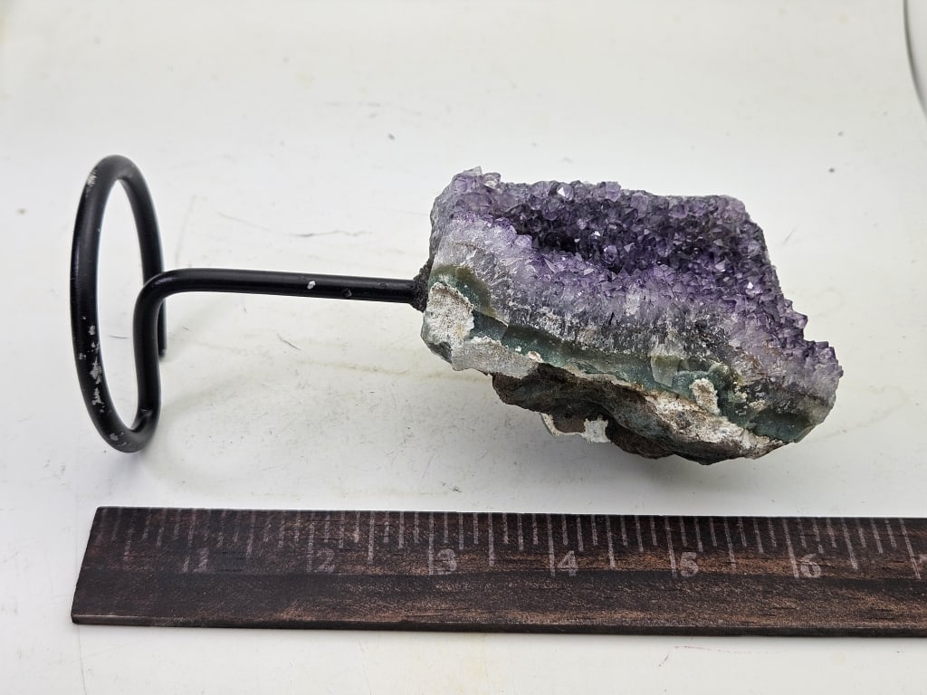 Fine Uruguay Amethyst Cluster on Stand - 3