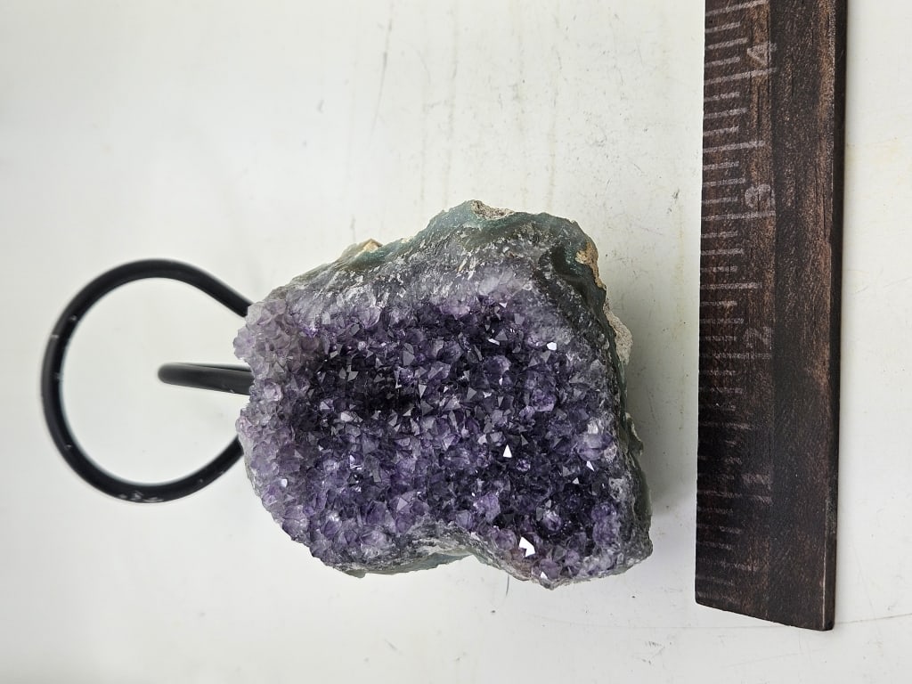 Fine Uruguay Amethyst Cluster on Stand - 4