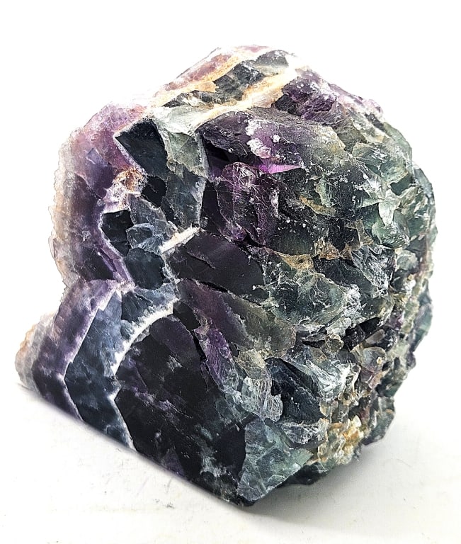 968.2 gram Rainbow Flourite Chucnky Specimen: Item is the exact item in the image - Please review all terms and conditions prior to placing any bids - Bidder is responsible for all value grade dtermination - All sales final and any bid is an agre
