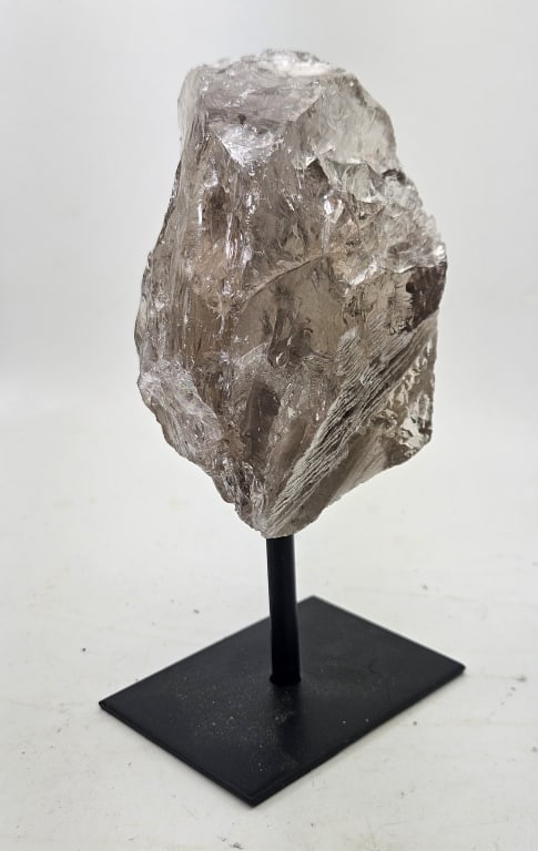 Natural Smokey Quartz - Specimen on Stand: Item is the exact item in the image- Bidder is responsible for all value and grade determination- Please review all terms and conditions prior to placing any bids-
