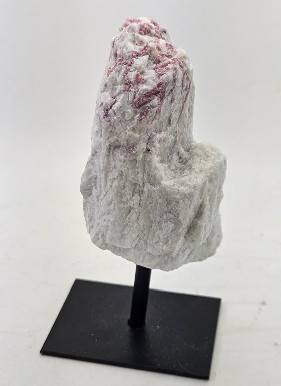 Fine Pink Tourmaline Specimen on Stand: Item is the exact item in the image- Bidder is responsible for all value and grade determination- Please review all terms and conditions prior to placing any bids-