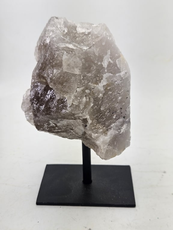 Natural Rough Smokey Quartz Specimen on Stand: Item is the exact item in the image- Bidder is responsible for all value and grade determination- Please review all terms and conditions prior to placing any bids-