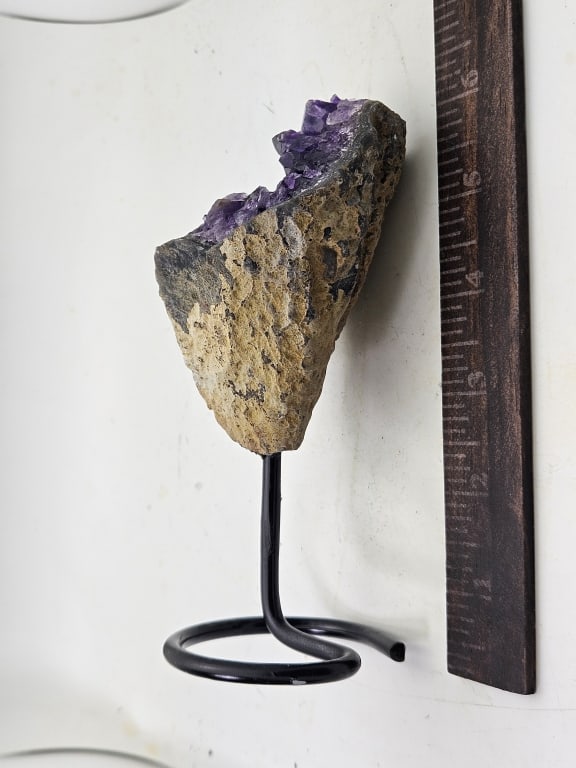 Exceptional Uruguay Amethyst Specimen on Stand - 3