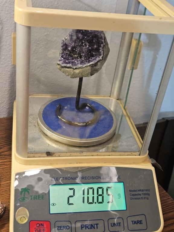 Uruguay Amethyst CLuster Specimen on Stand - 5