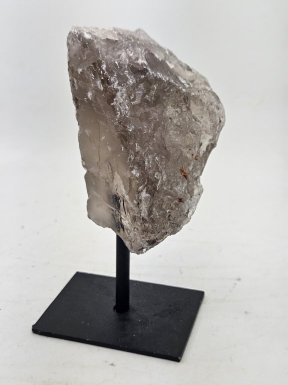 Natural Smokey Quart Specimen on Stand: Item is the exact item in the image- Bidder is responsible for all value and grade determination- Please review all terms and conditions prior to placing any bids-