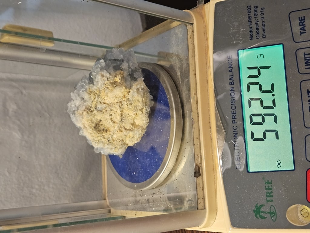 Fine Celestite Crystal Cluster Specimen - 4