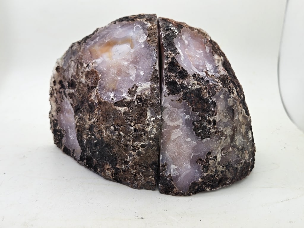 Natural Green Agate Bookend Set - 2