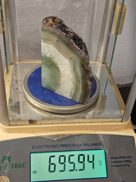 Natural Green Agate Bookend Set - 5