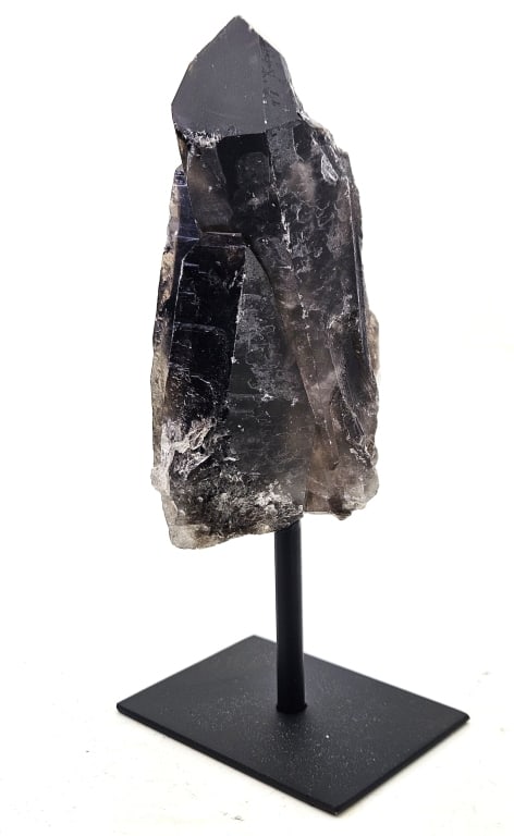 Large Smokey Quartz Crystal on Stand: Item is the exact item in the image- Bidder is responsible for all value and grade determination- Please review all terms and conditions prior to placing any bids-