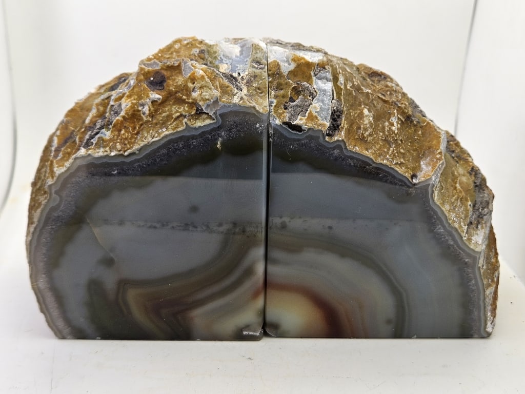 Natural Banded Agate Bookend Set (1 of 6)