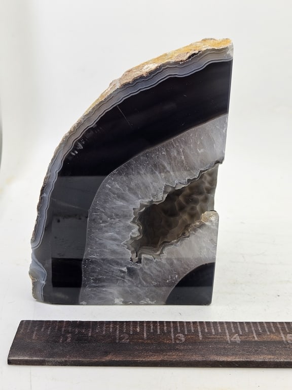 Fine Banded Agate Geode Decor Specimen - 4