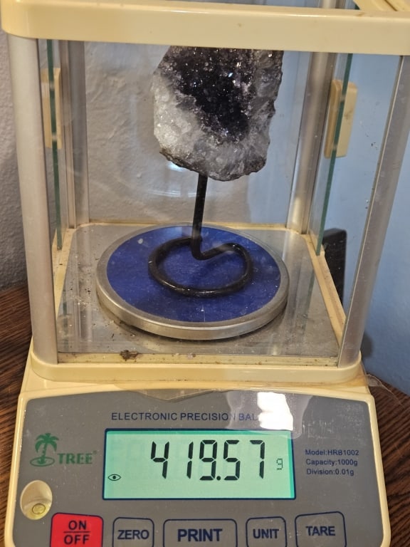 Fine Uruguay Amethyst Cluster on Stand - 5