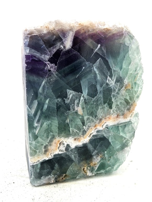 Fine Polished Rainbow Flourite Specimen: Item is the exact item in the image- Bidder is responsible for all value and grade determination- Please review all terms and conditions prior to placing any bids-