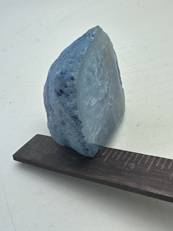 Dyed Blue Agate Stand Up Specimen - 4
