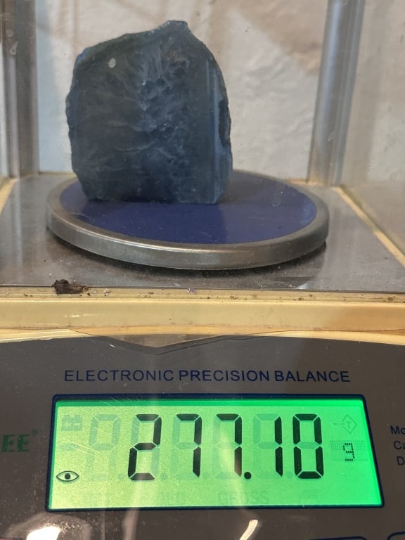 Dyed Blue Agate Stand Up Specimen - 5