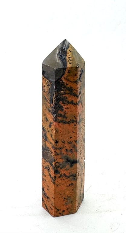 Fine Bumble Bee Jasper Tower: Item is the exact item in the image - Bidder is responsible for all value and grade determination- Please review all terms and conditions prior to placing any bids- All sales final-