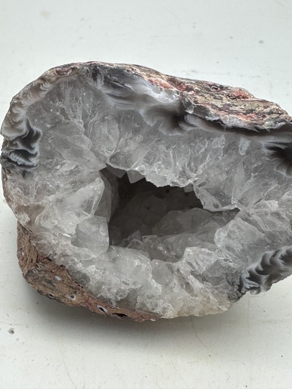Excellent Agate Geode w/ Crystal Center - 3