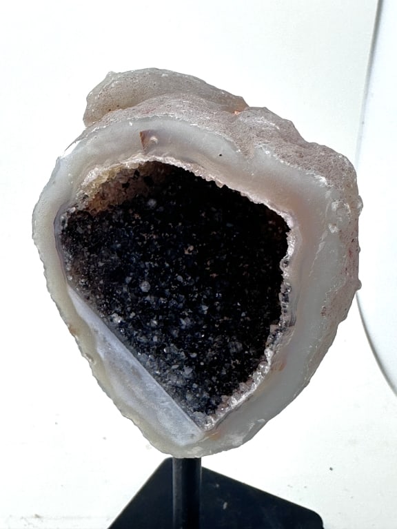 Fine Agate Geode w/ Deep Druzy Pocket - 2