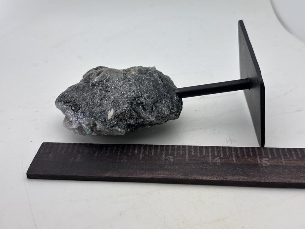 Natural Rough Emerald Specimen on Stand - 3