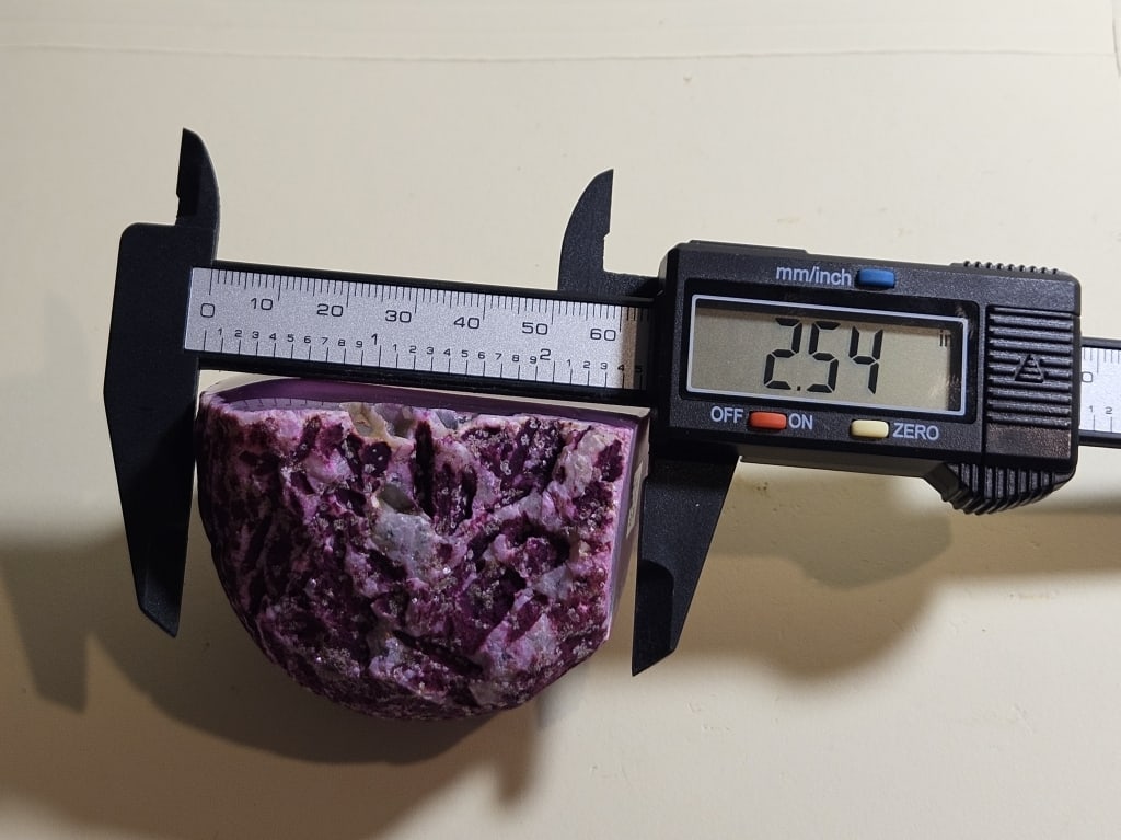 Magenta Dyed Agate Stand Up End Specimen - 4