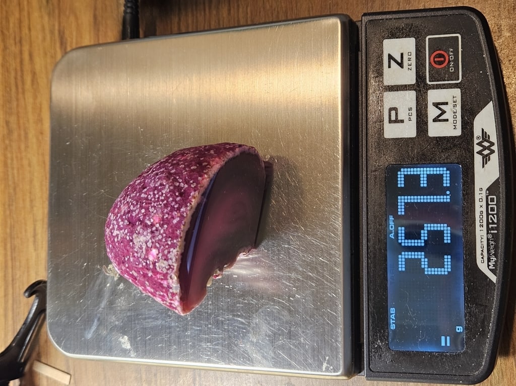 Magenta Dyed Agate Stand Up End Specimen - 6