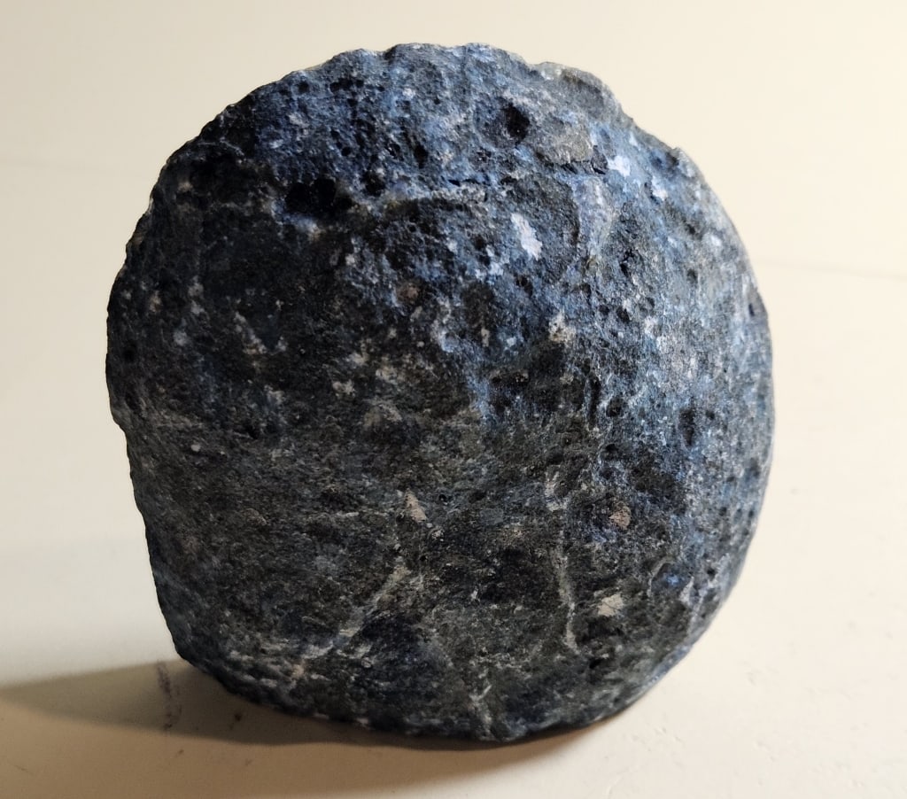 Dyed Blue Agate Stand Up End - Specimen - 2