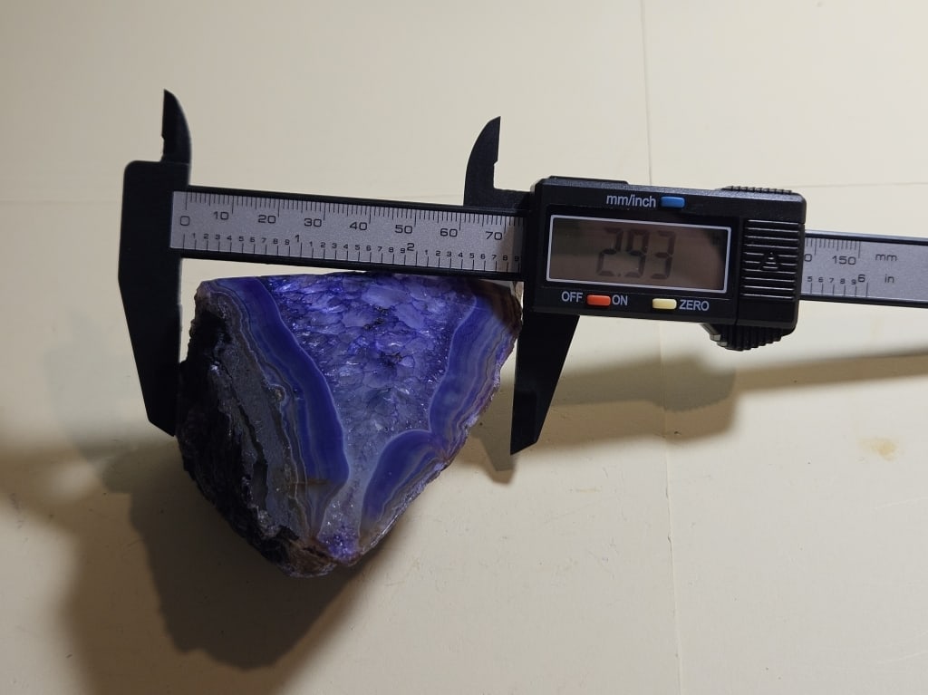 Purple Dyed Agate End Stand Up - Specimen - 4