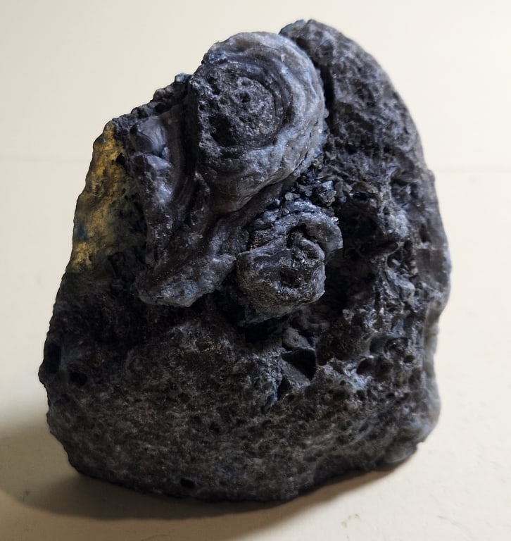 Dyed Blue Agate Stand Up End Specimen - 2