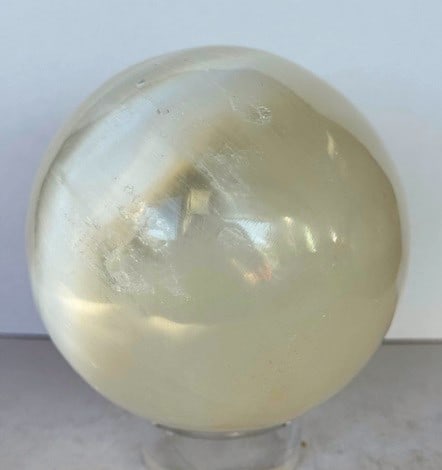 Natural Selenite Crystal Ball - - 2