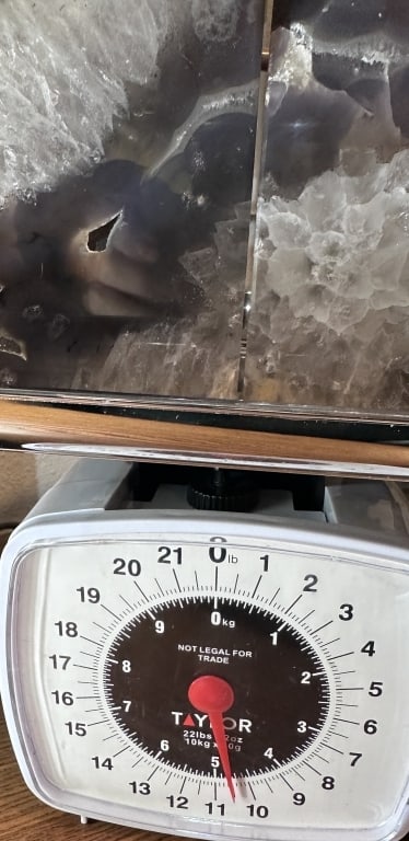 ~WOW~ Banded Agate Bookends w/ Geode Pockets - 6