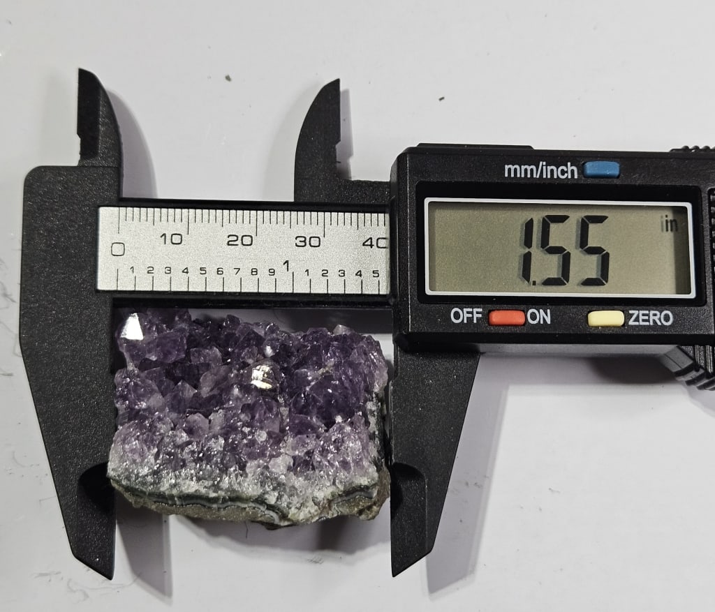 38.66 gram Natural Amethyst Cluster - 3