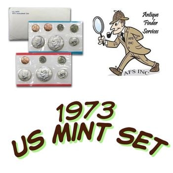 1973 US Mint Set - P & D Complete in OMP: Item will have mint issued US Mint Coins -Due to the fact that we have more than one of these items - You may not receive the exact set in the image - But will receive US mint issued coins - Never in