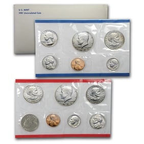1981 US Mint Set - P & D Sets in OMP