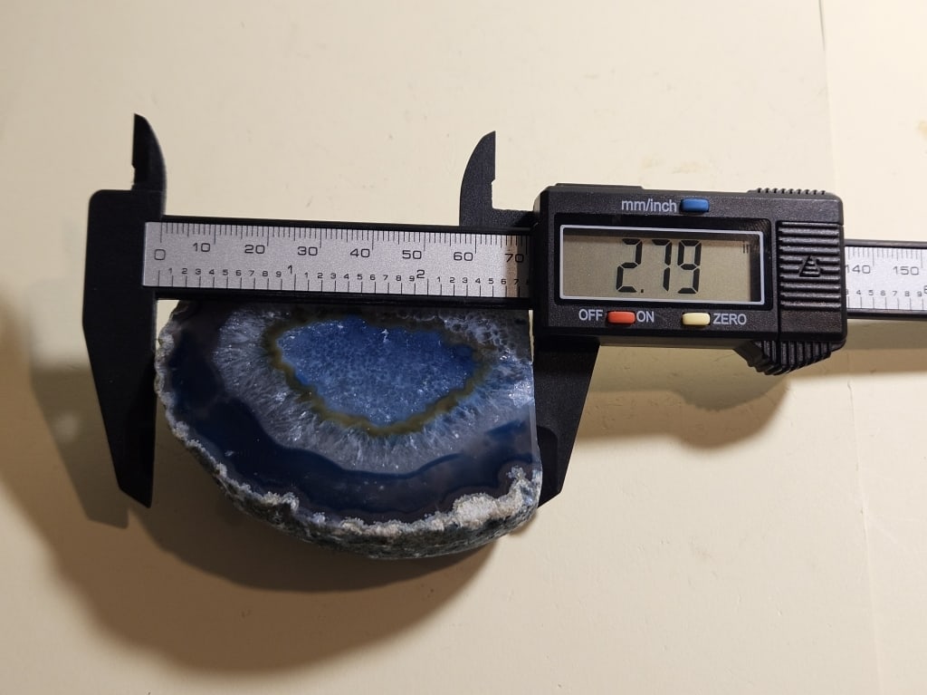 Dyed Blue Agate Stand Up End - Specimen - 4